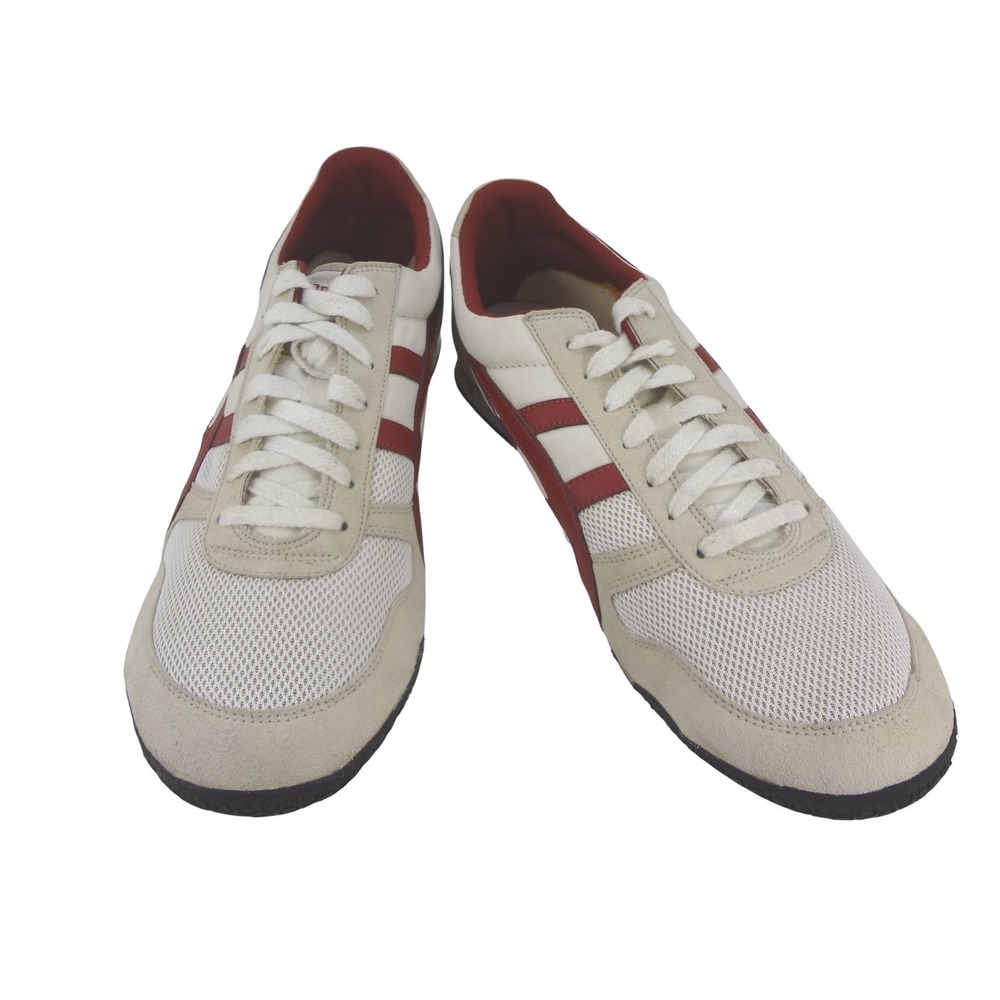 Onitsuka Tiger Ultimate 81 Mens 12.5 Retro Running Sneakers White Red Cream